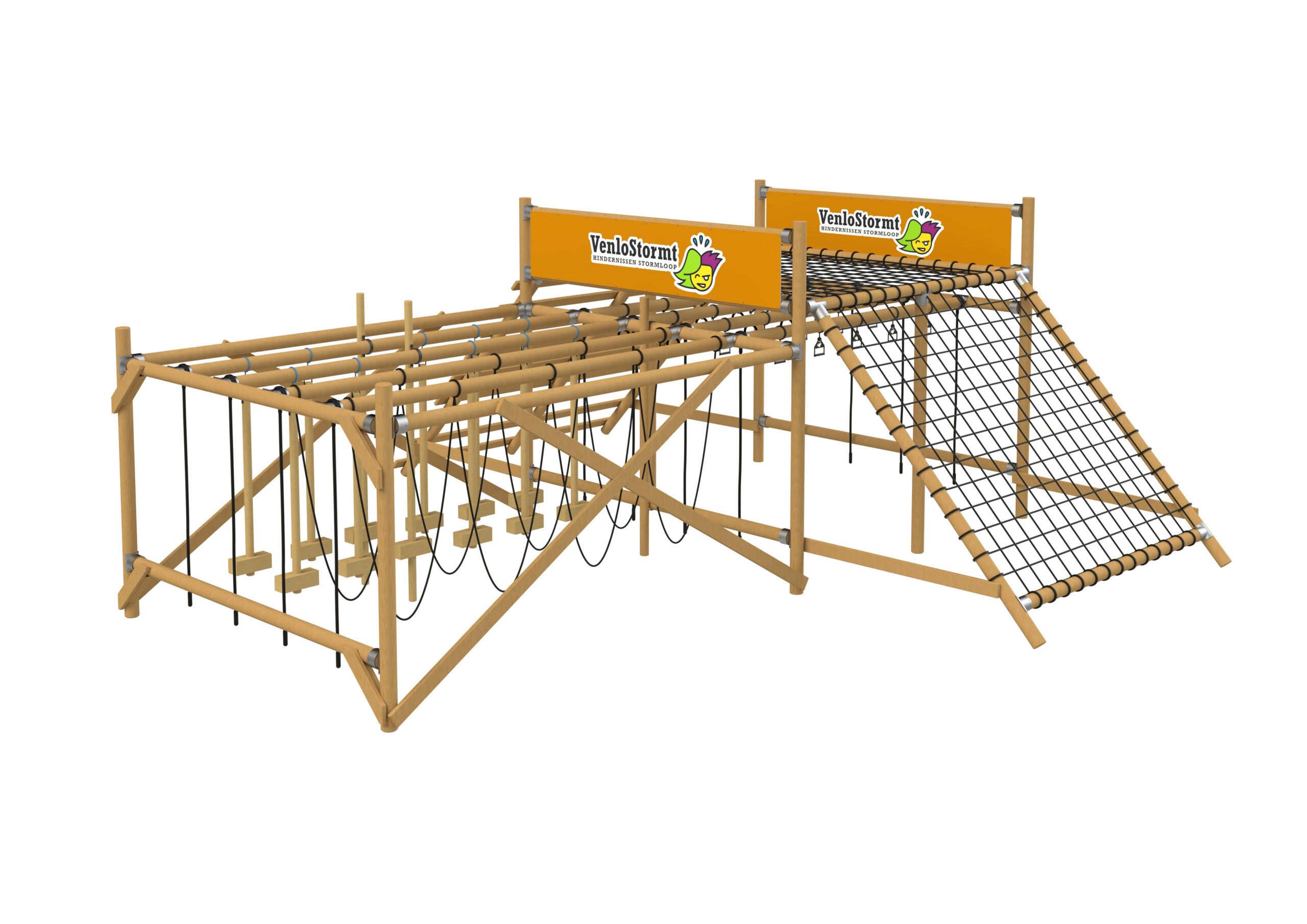 Sky Bridge met hindernisblokken